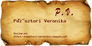 Pásztori Veronika névjegykártya
